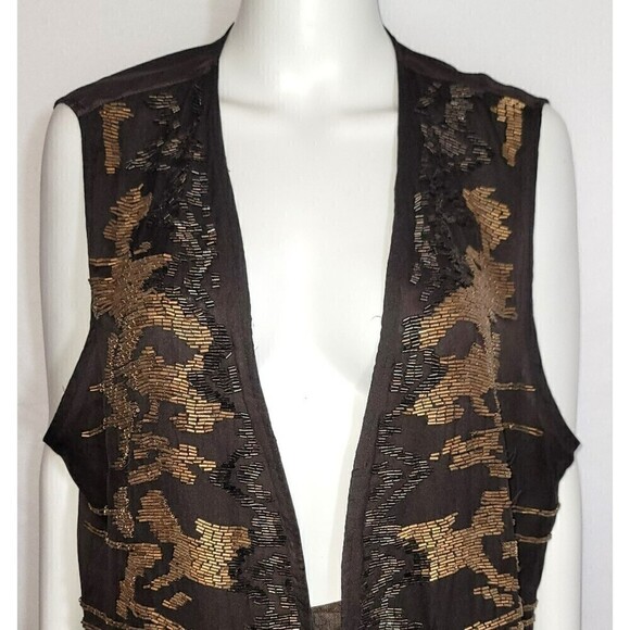 NWT Chico's Vivianna Embellished Beaded Vest - Size 3/L - Picture 5 of 11